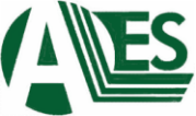 AES header logo green color graphic